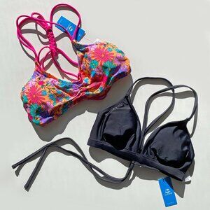 *NWT Lot of 2 Cupshe Bikini Tops Size M / L